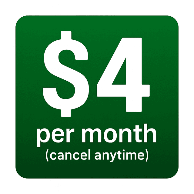 $4 per month